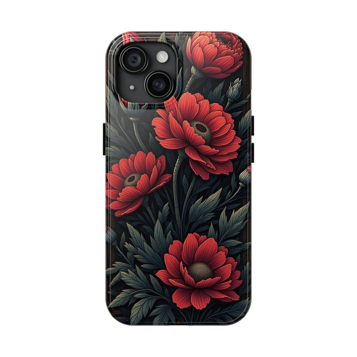 Funeral Rose genuine Printify phone case by Nocturne Bloom