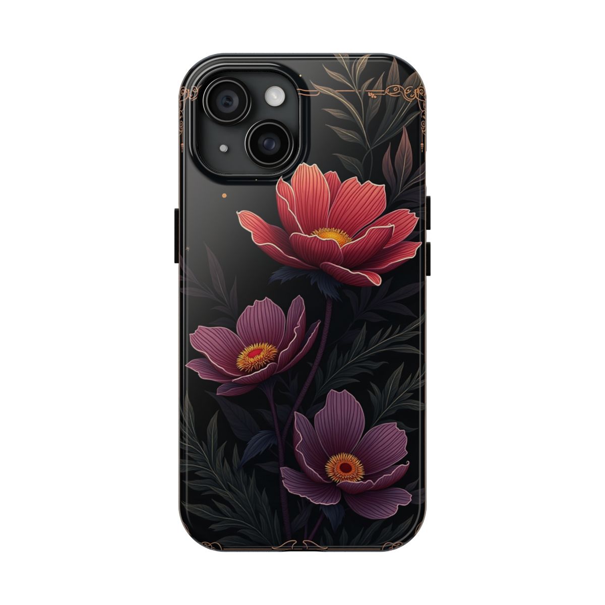 Poison Garden genuine Printify phone case by Nocturne Bloom